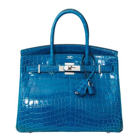 blue crocodile birkin